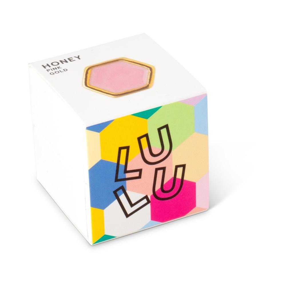LuLu Honey - Ohrring Vergoldet mit Emaille in Pink