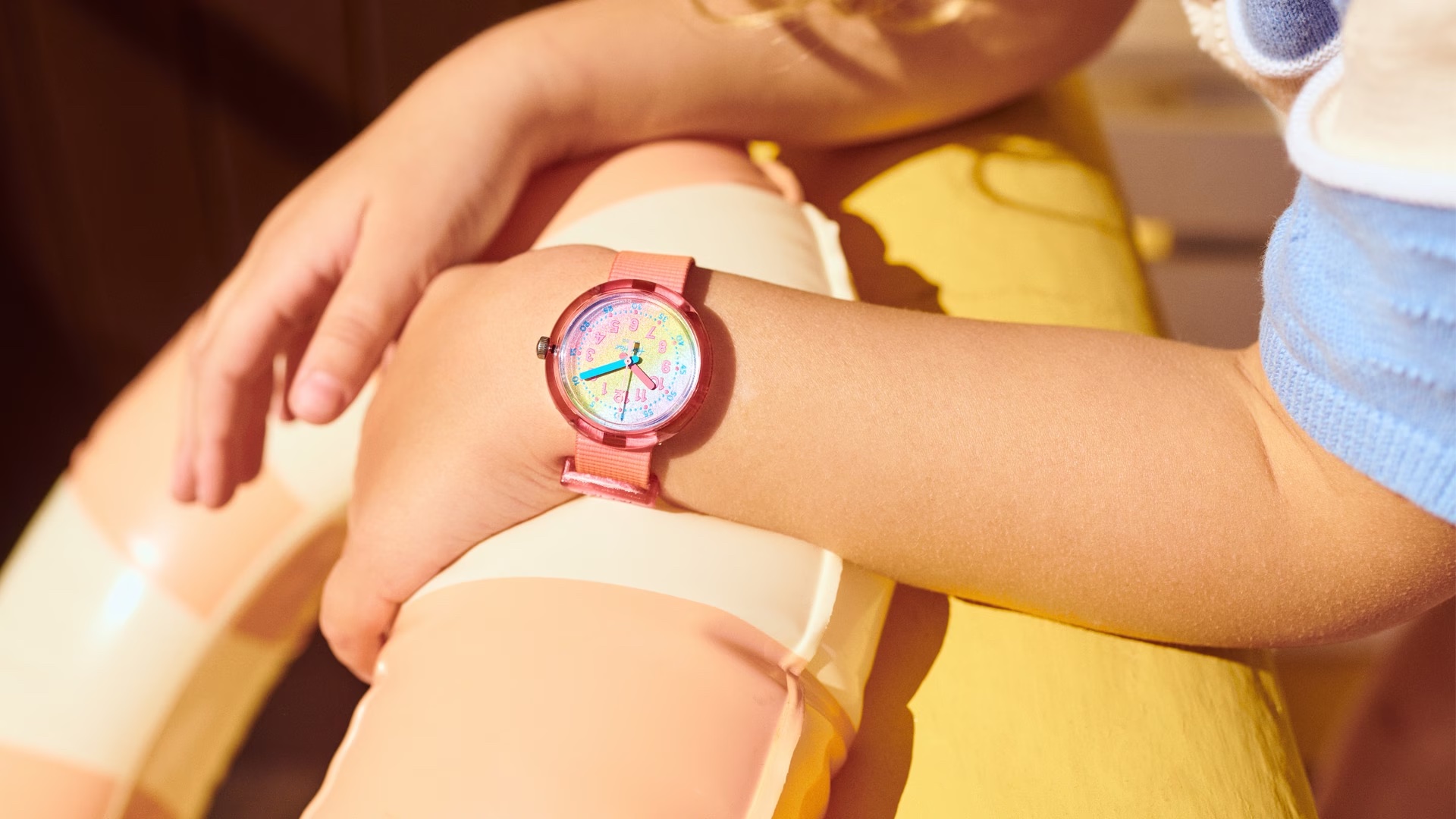 Flik Flak Uhr Kinderuhr - Shades of Rainbow - Farbverlauf Pink bis Gelb