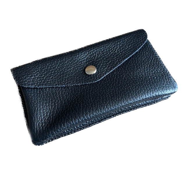 BFF Soft Leder Geldbeutel in Schwarz - Large 