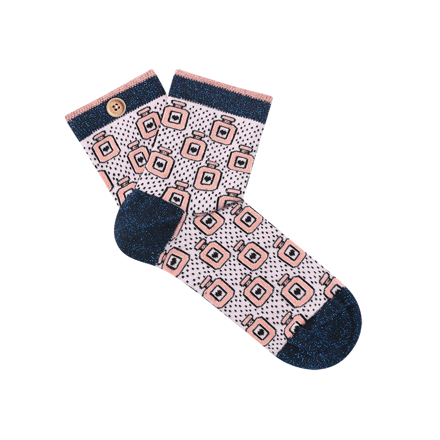 Cabaia Damen Socken - GABRIELLE & MAILI - Glitzer Parfümflaschen - SALE