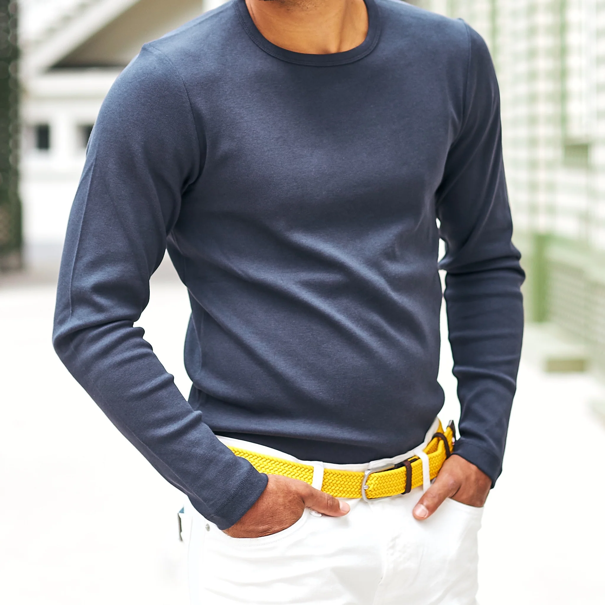 LosAngeles-lifestyle-1website_2048x2048 La Boucle LOS ANGELES Herren Stretch Gürtel Mono Gelb