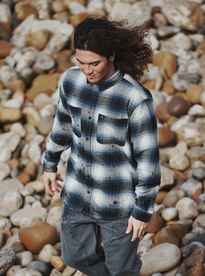 Quiksilver Glenbrook Holzfeller Karohemd Überhemd für Männer in Blau