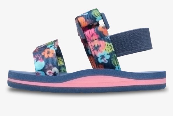 Roxy Cage Kleinkinder Sandalen Blau mit Blumen Allover