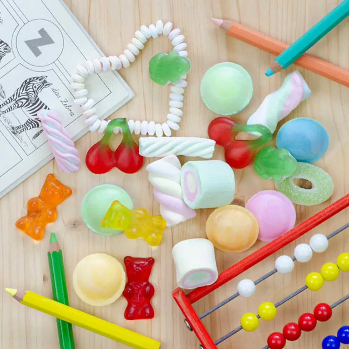Der Zuckerbäcker Bunte Süßigkeiten Mischung Zuckertüte - Einschulung Kinder