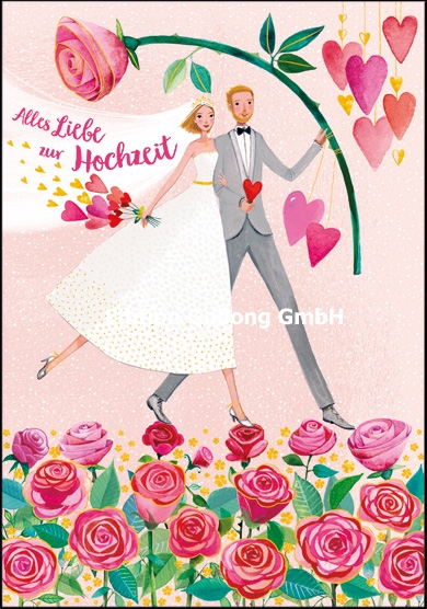Edition Gollong Karte Alles Liebe zur Hochzeit - Brautpaar