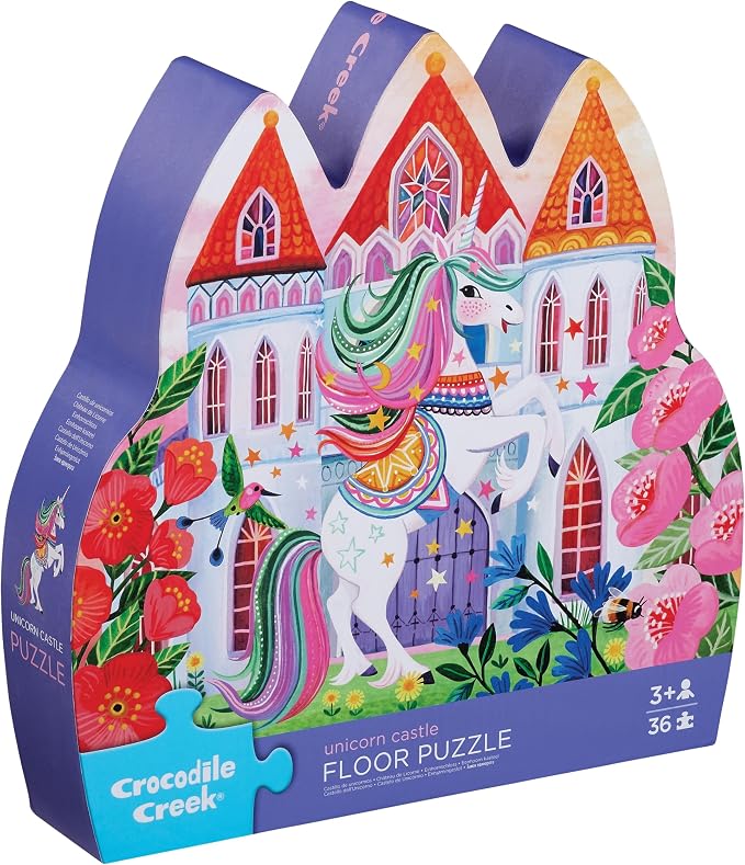 Crocodile Creek Maxi Puzzle - Unicorn Castle - Einhornschloss - 36 Teile Crocodile Creek Maxi Puzzle - Unicorn Castle - Einhornschloss - 36 Teile
