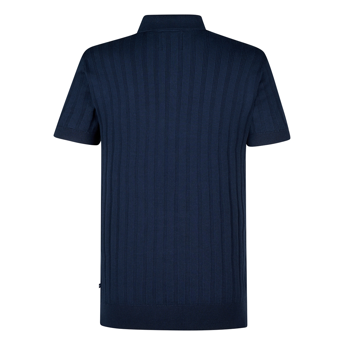 Petrol Industries Herren Strick Poloshirt in Dunkelblau