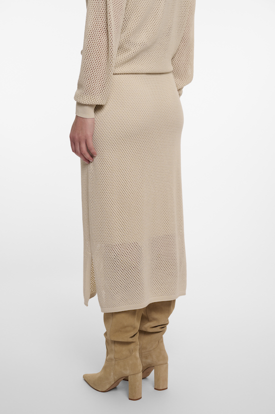 Rino & Pelle Lantana Midi Rock in Birch Beige - SALE Rino & Pelle Lantana Midi Rock in Birch Beige - SALE