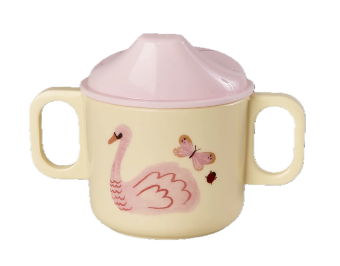 RICE Babybecher Pink Fairytale mit Deckel aus Melamin – 250 ml RICE Babybecher Pink Fairytale mit Deckel aus Melamin – 250 ml