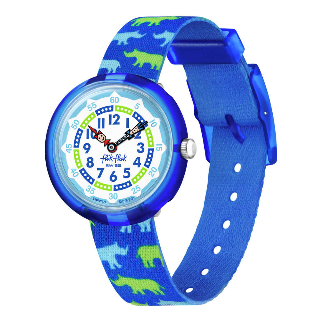 fa04_ZFBNP174 Flik Flak Uhr Kinderuhr - RHINOFEROCE - Rhino