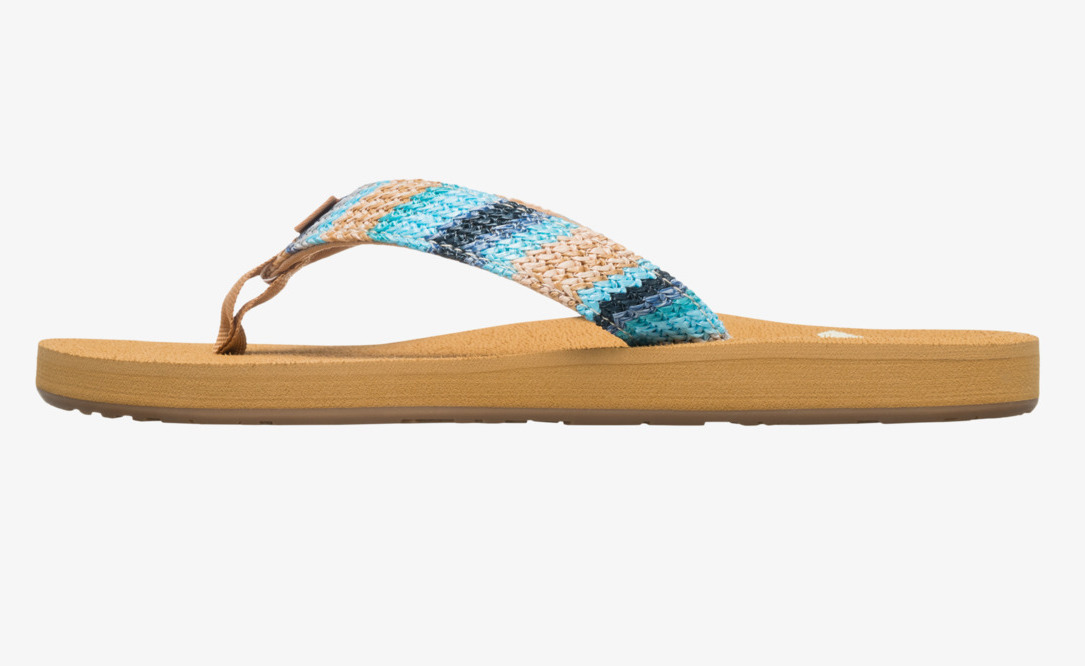Roxy Porto Flip Flop Sandalen für Frauen - Blue Depths