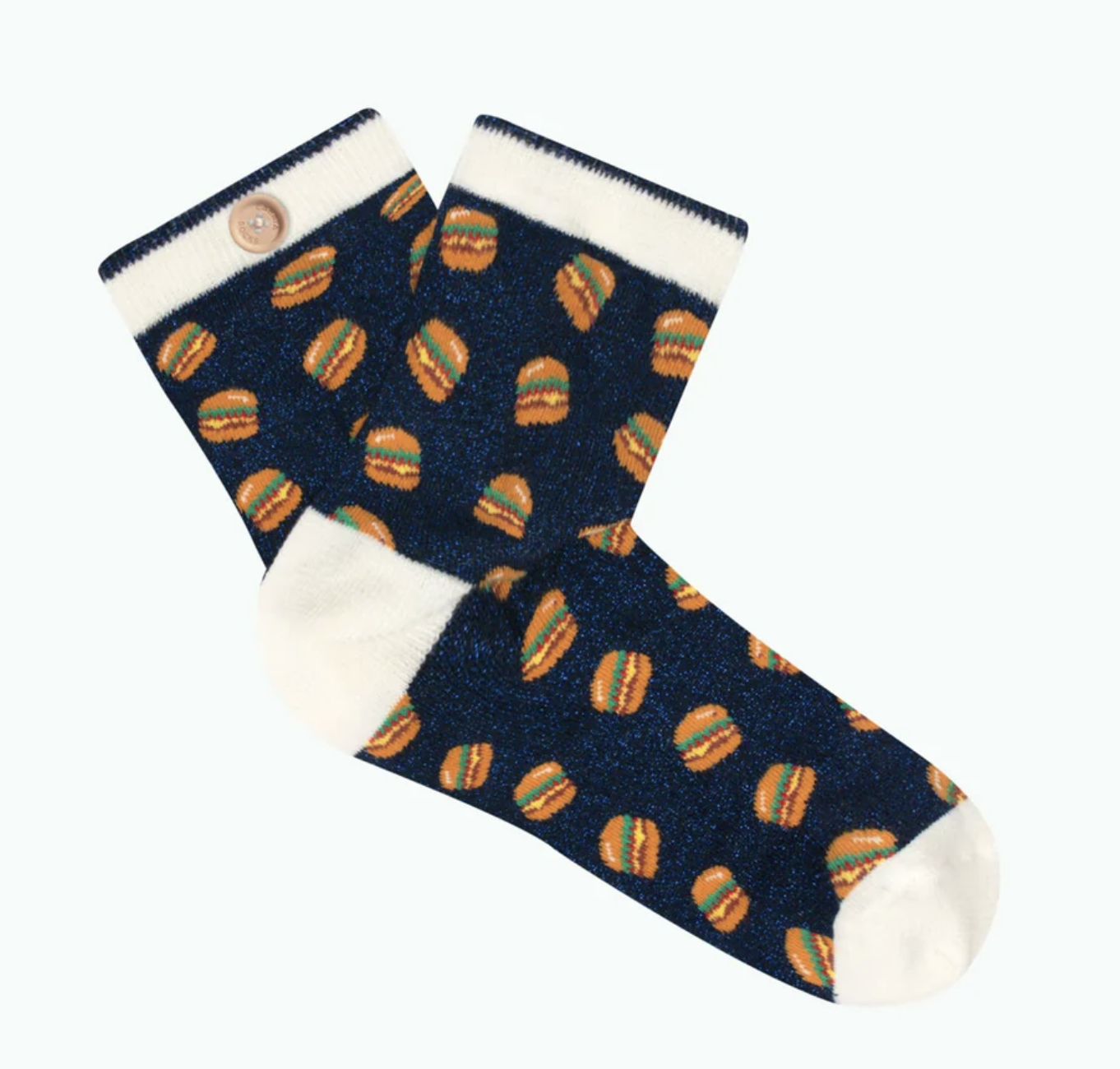 Cabaia Damen Socken ANISSA & FABIEN in Blau mit Lurex - Burger - SALE