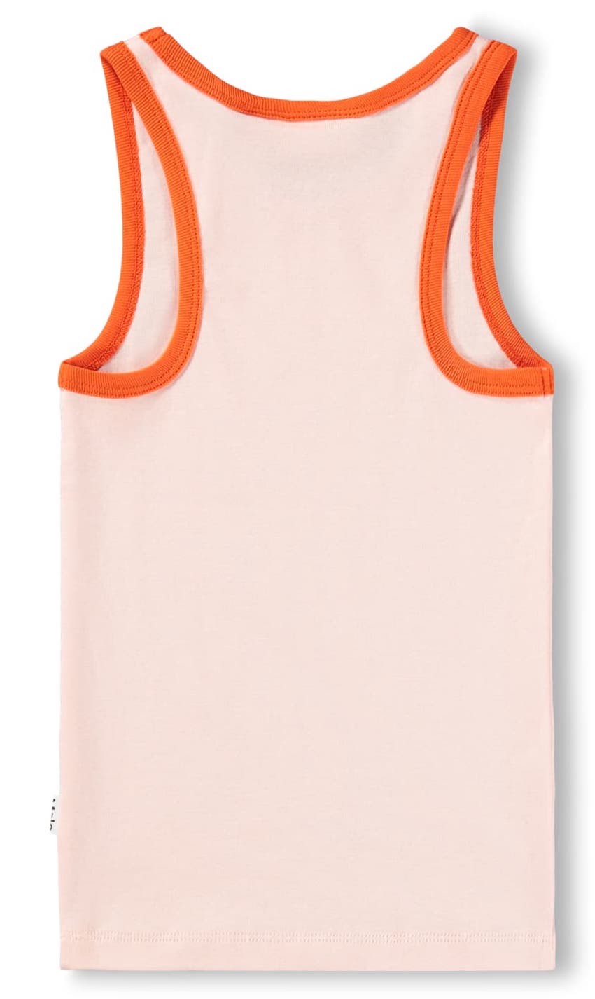 Molo Rosie Tank Top in Orange mit Smiley Herz