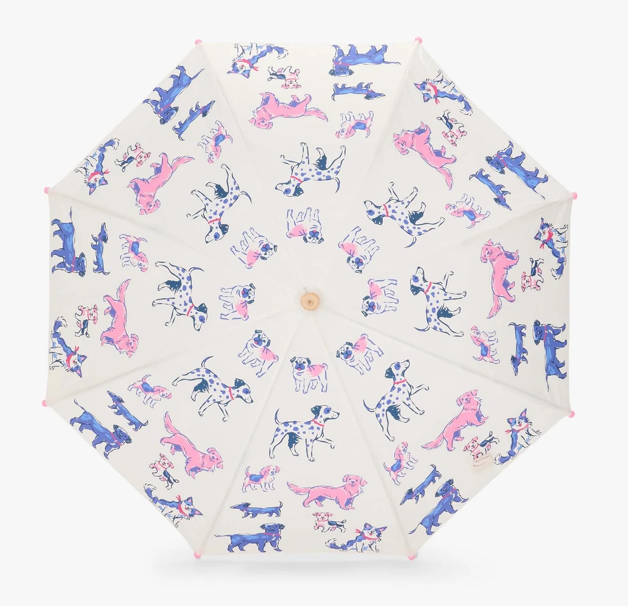 Hatley Regenschirm Little Pups Creme & Rosa - Kleine Hunde Puppies 