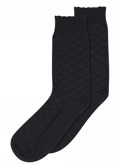 MP Denmark Grace Socks Damen Merinowollsocken mit Seide – Weiche Struktursocken mit Wellenrand MP Denmark Grace Socks Damen Merinowollsocken mit Seide – Weiche Struktursocken mit Wellenrand
