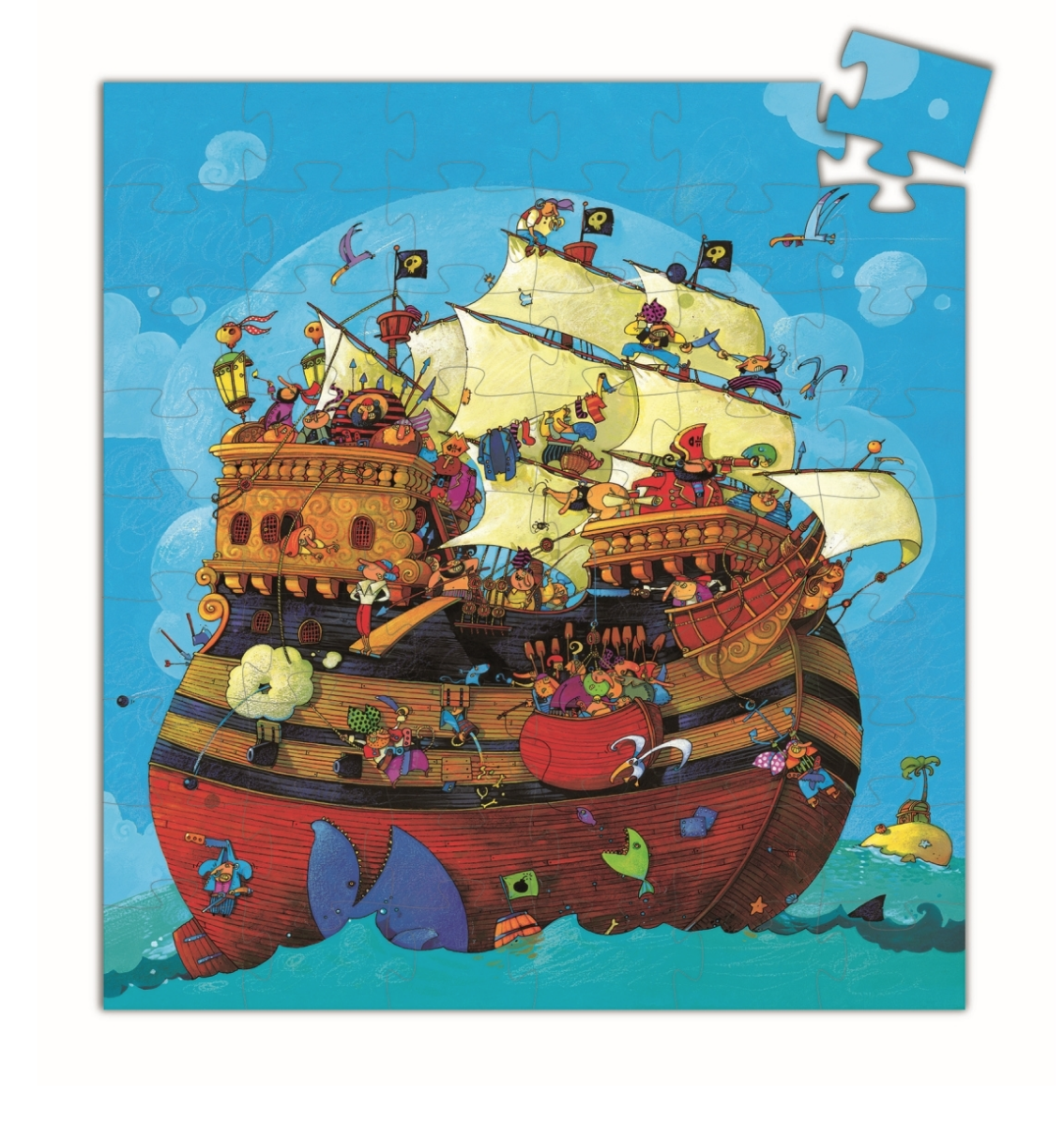 Bildschirmfoto-2020-10-23-um-16-09-33 Djeco Puzzle Piratenschiff - BARBAROSSAS BOOT - 54 Teile