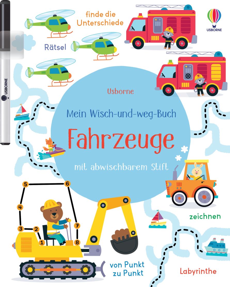 Usborne Mein Wisch-und-weg-Buch: Fahrzeuge