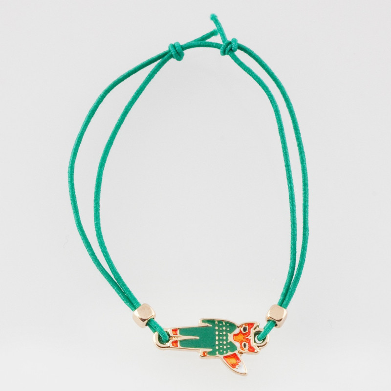 Ella & Monster Armband in grün - gold Fuchs