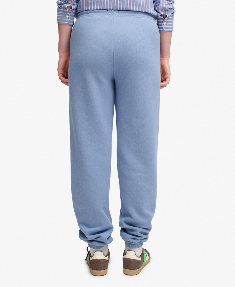 Superdry Damen Signature Jogginghose mit Bündchen und Stickerei - Tidal Blau