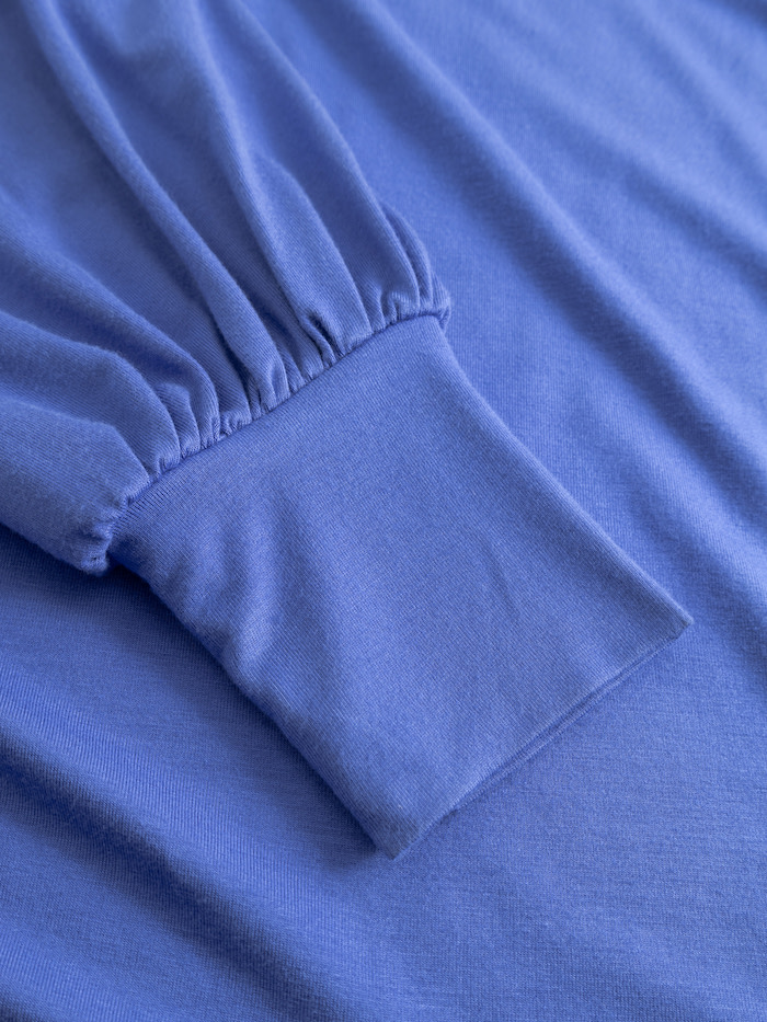 Mademoiselle YeYe Perfect Raffine Langarm Top in Blau