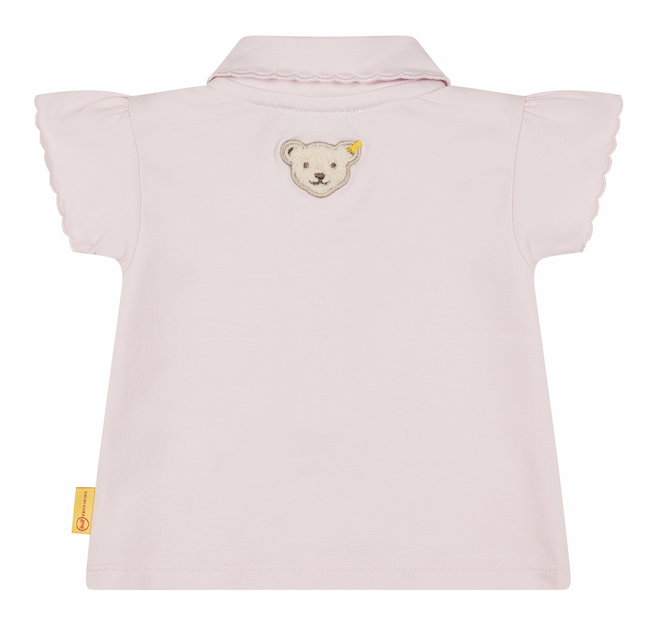 L002412422-2 Steiff Baby Mädchen Kurzarm Polo Shirt in Rosa