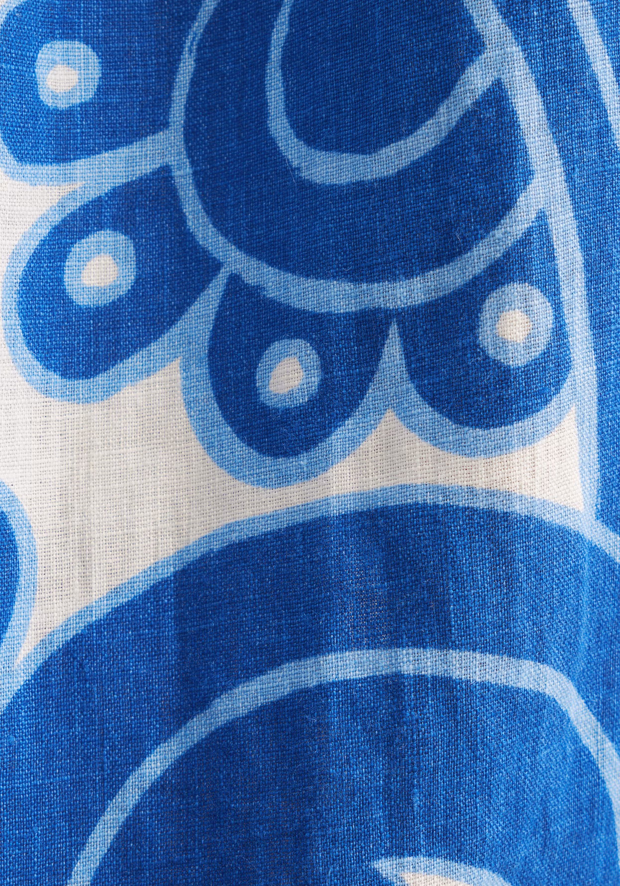 Seidensticker Midi Rock mit Leinen in Santorini Blau Paisley - SALE Seidensticker Midi Rock mit Leinen in Santorini Blau Paisley - SALE