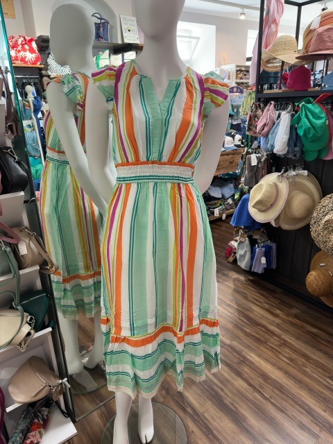 Hatley Fiona Kleid aus Modal - Sea Glass Stripes - SALE Hatley Fiona Kleid aus Modal - Sea Glass Stripes - SALE