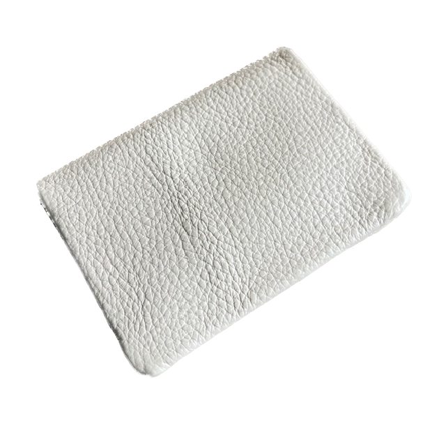 Soft Leder Geldbeutel - Creme Weiß - Klein 