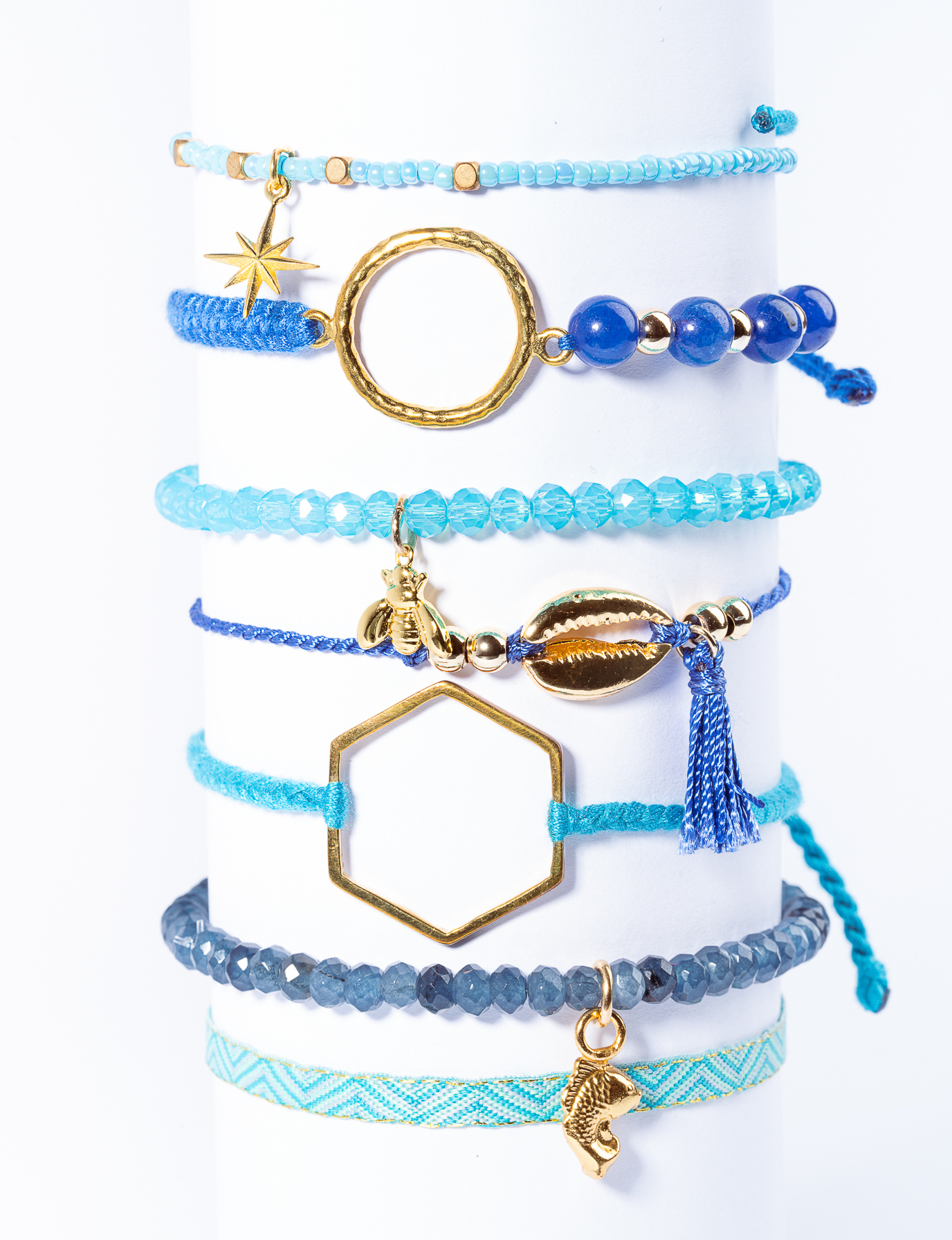 Lumisha ´Dora Armbänder - Verstellbar - Blau