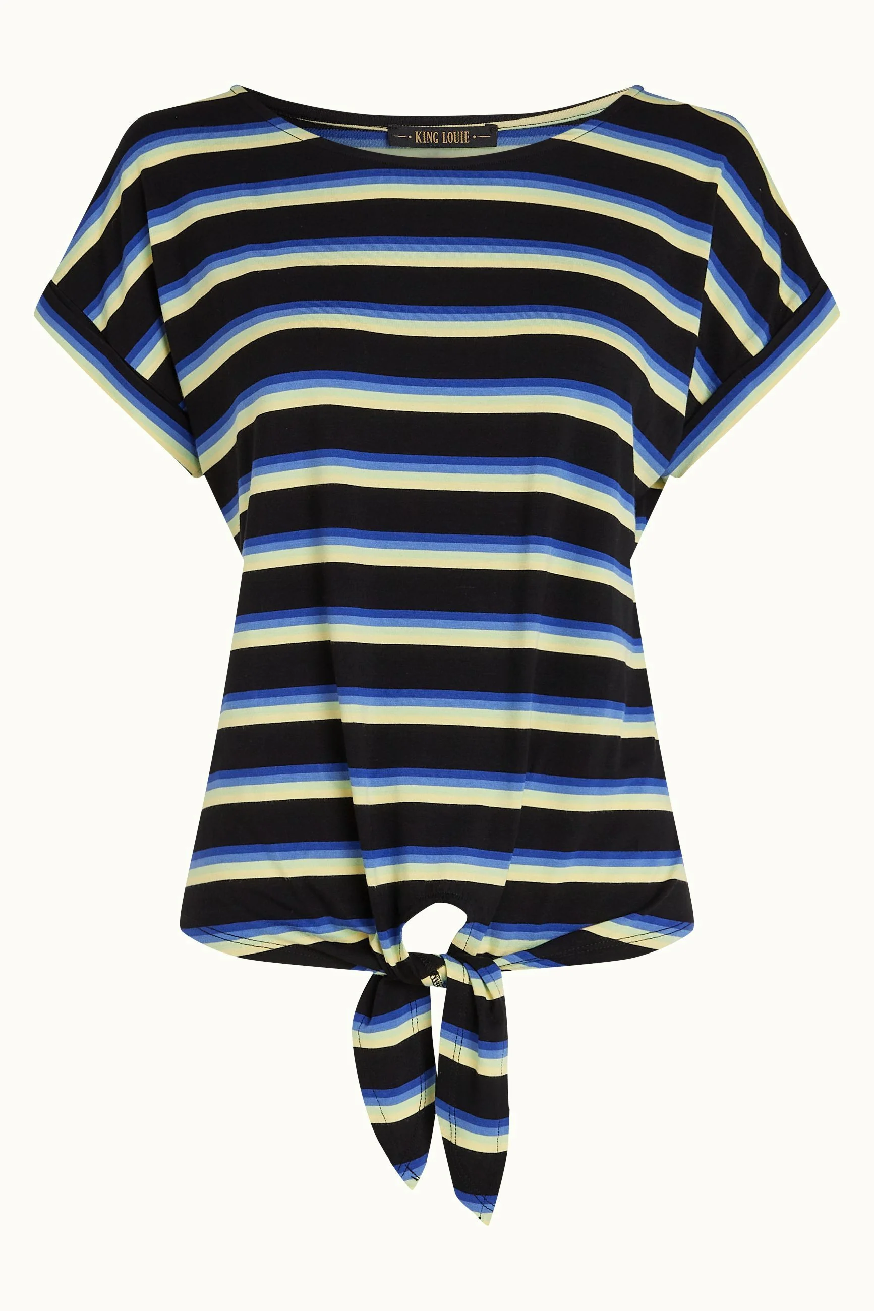 King Louie Damen Top Aria zum Knoten - Embla Stripe - SALE