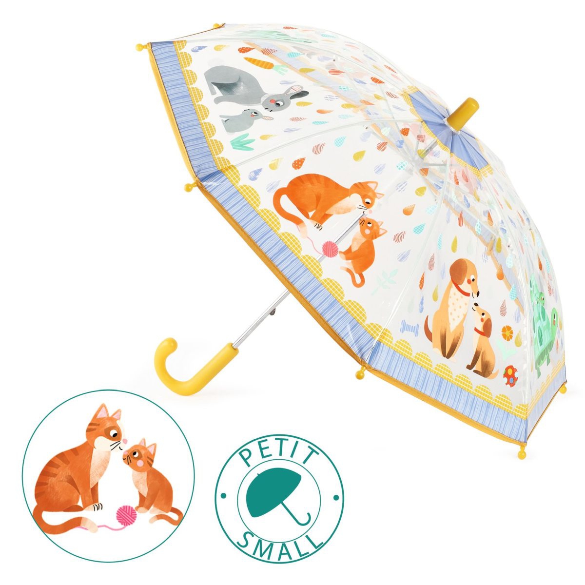 DD04726-Regenschirm-Mutter-und-Baby-2 Djeco Regenschirm - Mutter & Baby Tiere