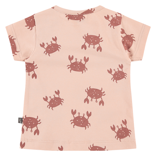 Babyface Girls kurzarm T-Shirt in Rosa mit Krebsen