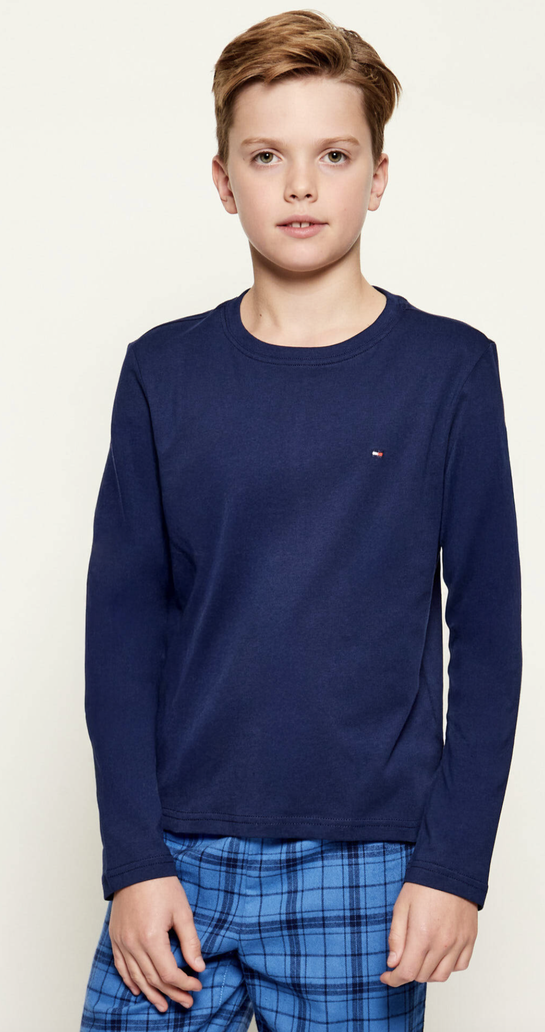 Tommy Hilfiger Jungs Pyjama set in Blau kariert 