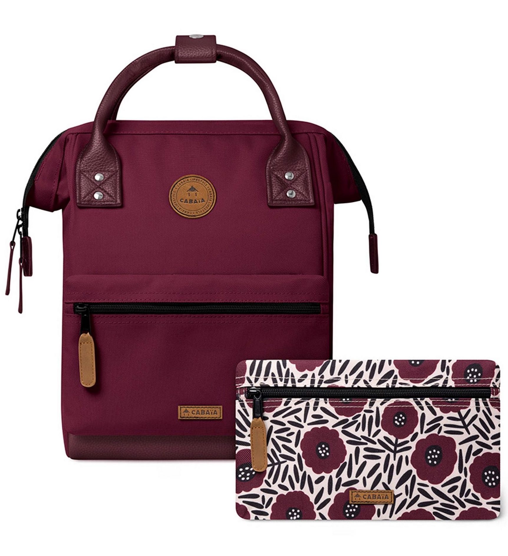 Cabaia Rucksack NICE Small (mit Laptop-Fach) - in Beeren Rot