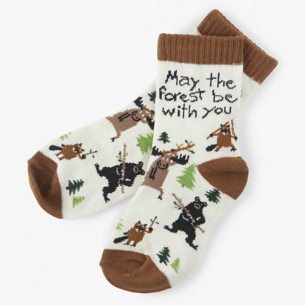 Little Blue House Kinder Socken - May the Forest Be with You 