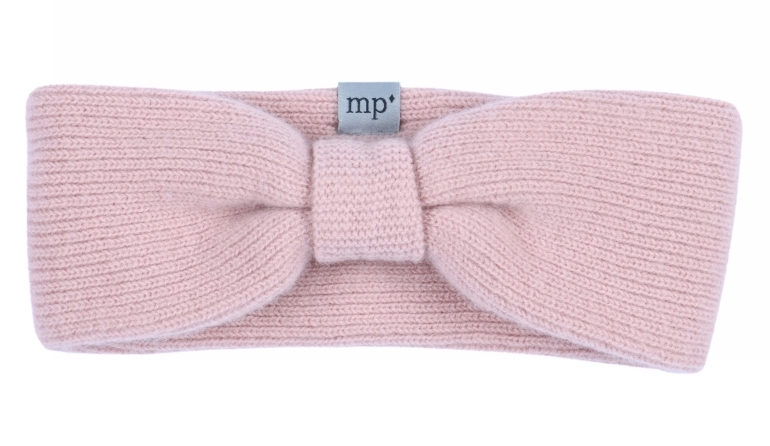 MP Denmark Cashmere Stirnband mit Knoten in Rosa
