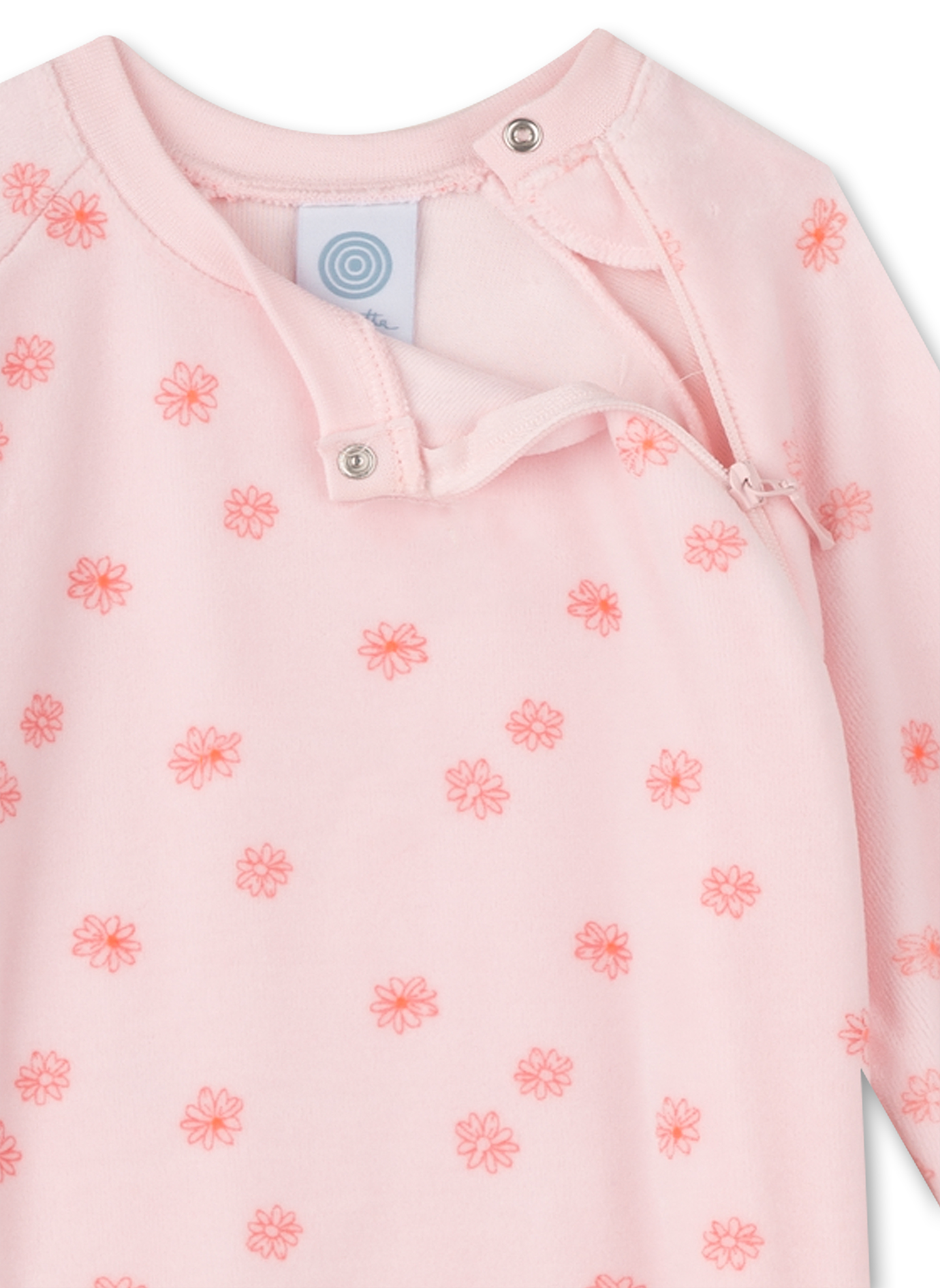 Sanetta Strampler Nicky in Rosa - Blümchen