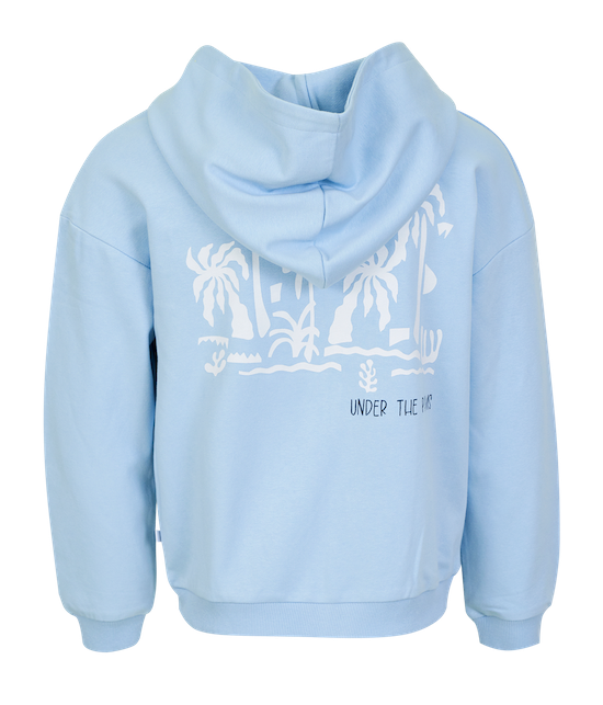 Awesome Kapuzenjacke Mary in Hellblau mit Reißverschluss - Long Beach