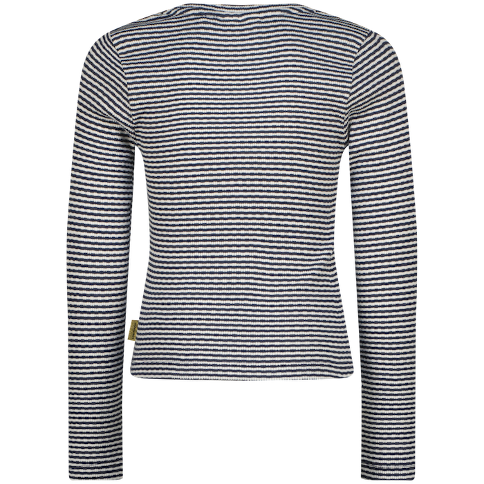 Vingino Jorien Langarm Shirt Dark Blue Geringelt mit Schleife - SALE Vingino Jorien Langarm Shirt Dark Blue Geringelt mit Schleife - SALE