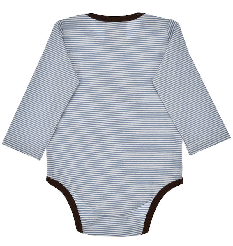 Bondi Langarm Body Blau Geringelt mit Traktor Bondi Langarm Body Blau Geringelt mit Traktor