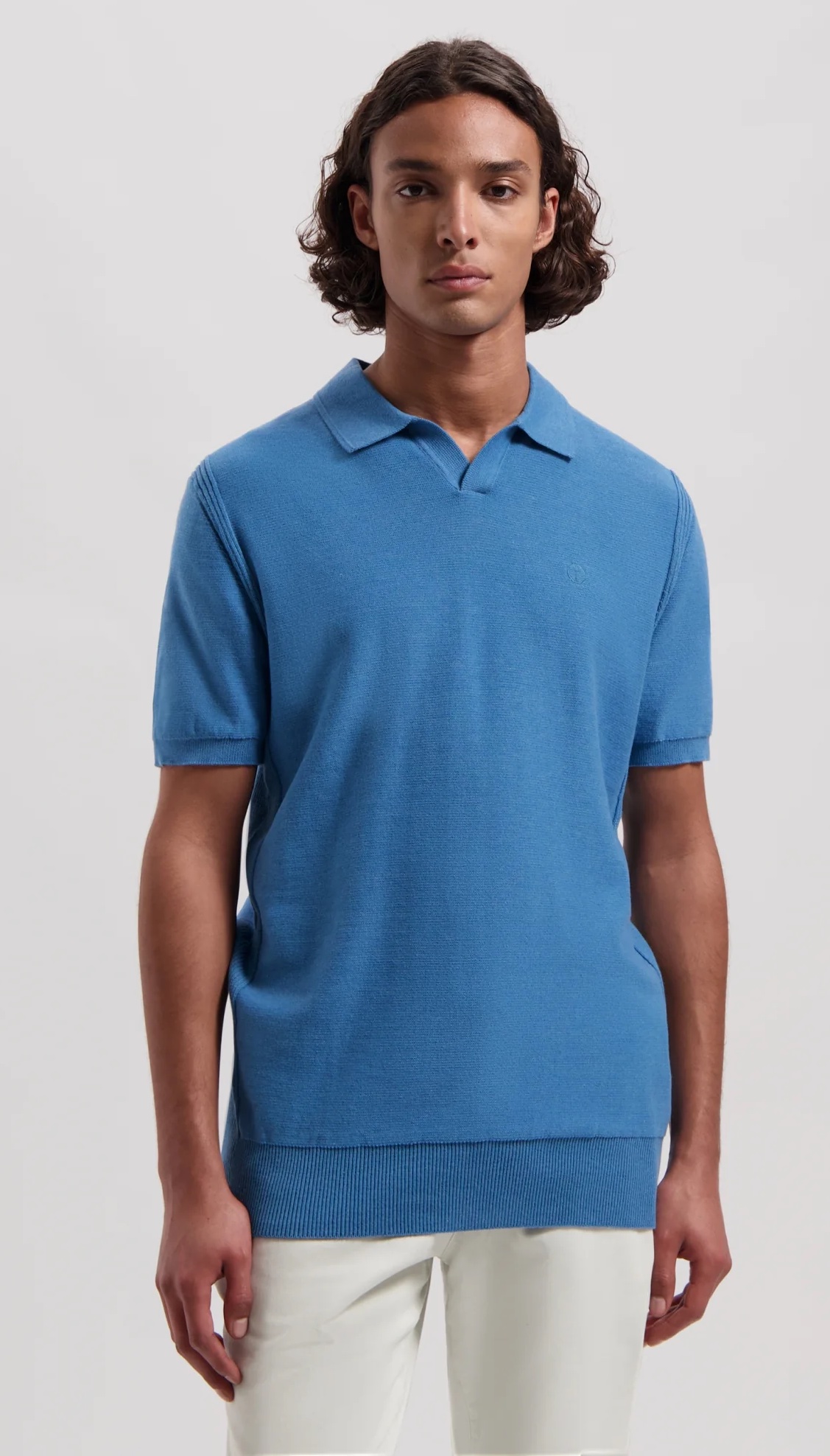 Dstrezzed Polohemd Mercury Short Sleeve in Aegean Blue