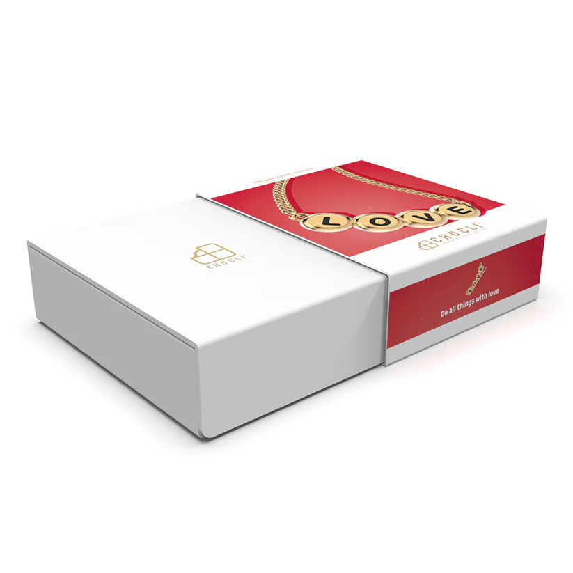 Chocli Halskette Vergoldet (18 Karat Gold) Love Letters 
