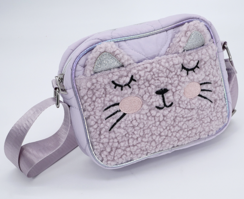 KisMe Tasche Katze Plüsch - Flieder KisMe Tasche Katze Plüsch - Flieder