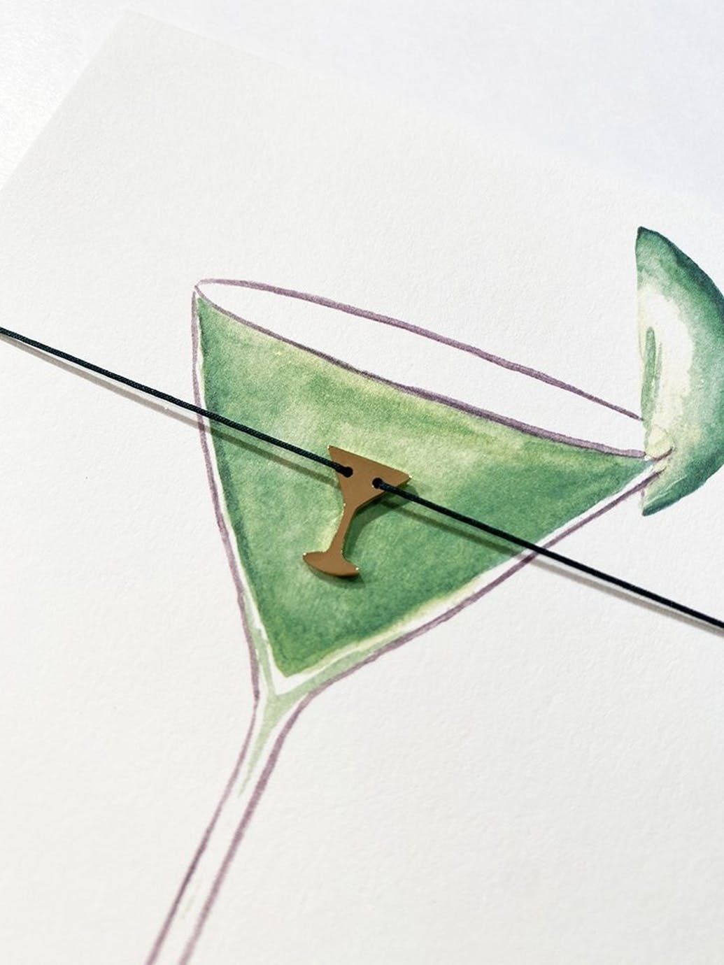 305593-47cd43bb49a686 By Vivi Schmuck Postkarte - An Appletini a Day Keeps the Doctor Away