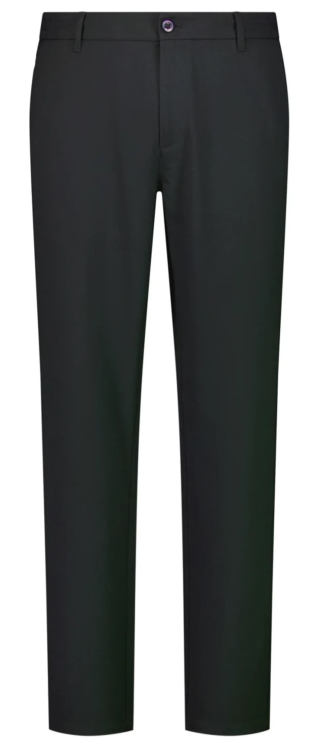 Herren Stretch Twill Chino Hose in Schwarz