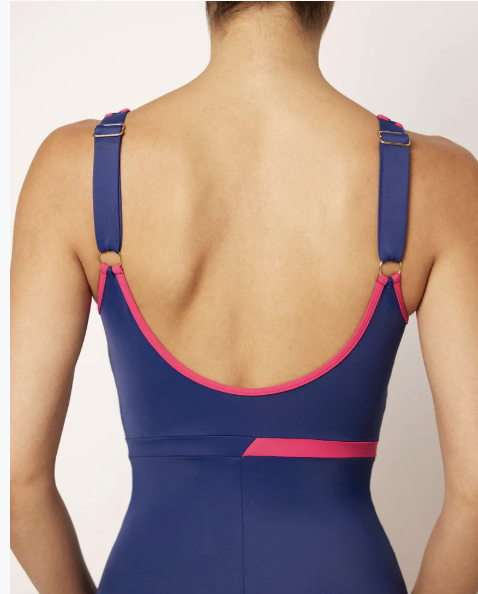 IKONO La Nageuse Badeanzug One-Piece Swimsuit in Blau & Pink - SALE IKONO La Nageuse Badeanzug One-Piece Swimsuit in Blau & Pink - SALE