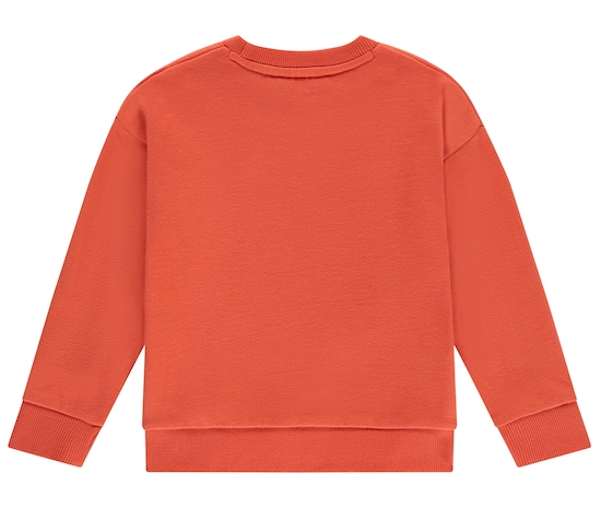 Babyface Stains & Stories Sweatshirt Pullover in Bright Orange - Marty's Burgers Babyface Stains & Stories Sweatshirt Pullover in Bright Orange - Marty's Burgers