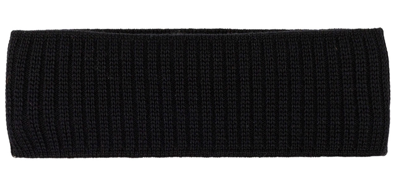 pure-pure-stirnband-wolle-herren-bio-22-schwarz PURE PURE Merinowolle Unisex Stirnband - Schwarz