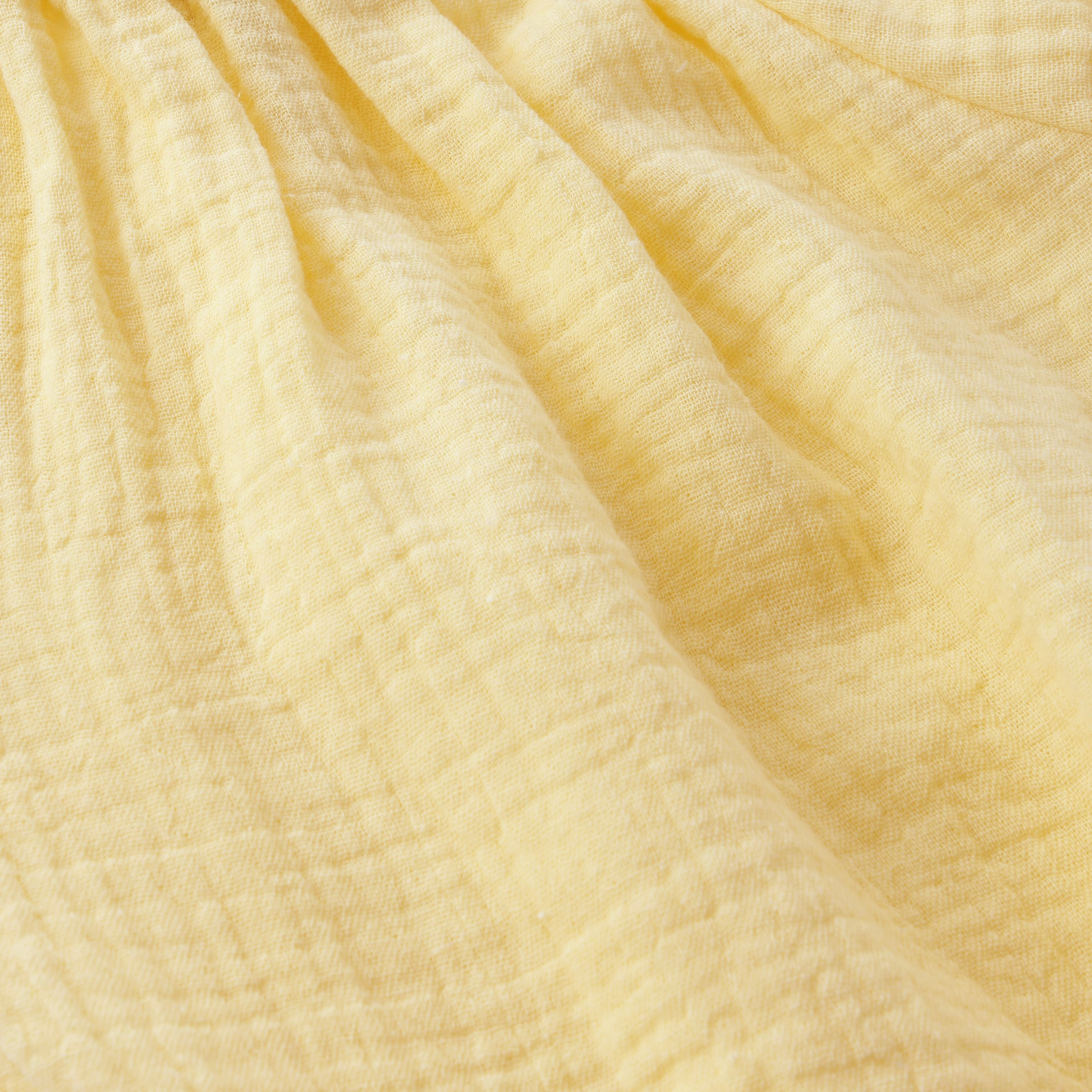 HUTTELiHUT Kurzarm Musselin Body in Double Cream - Gelb HUTTELiHUT Kurzarm Musselin Body in Double Cream - Gelb