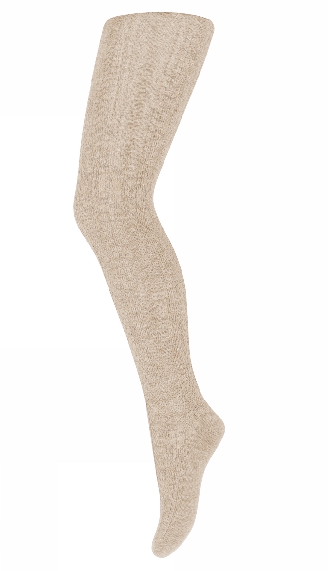 10_17018_0_108 MP Denmark Sofia Tights Strumpfhose in Beige mit Struktur Muster